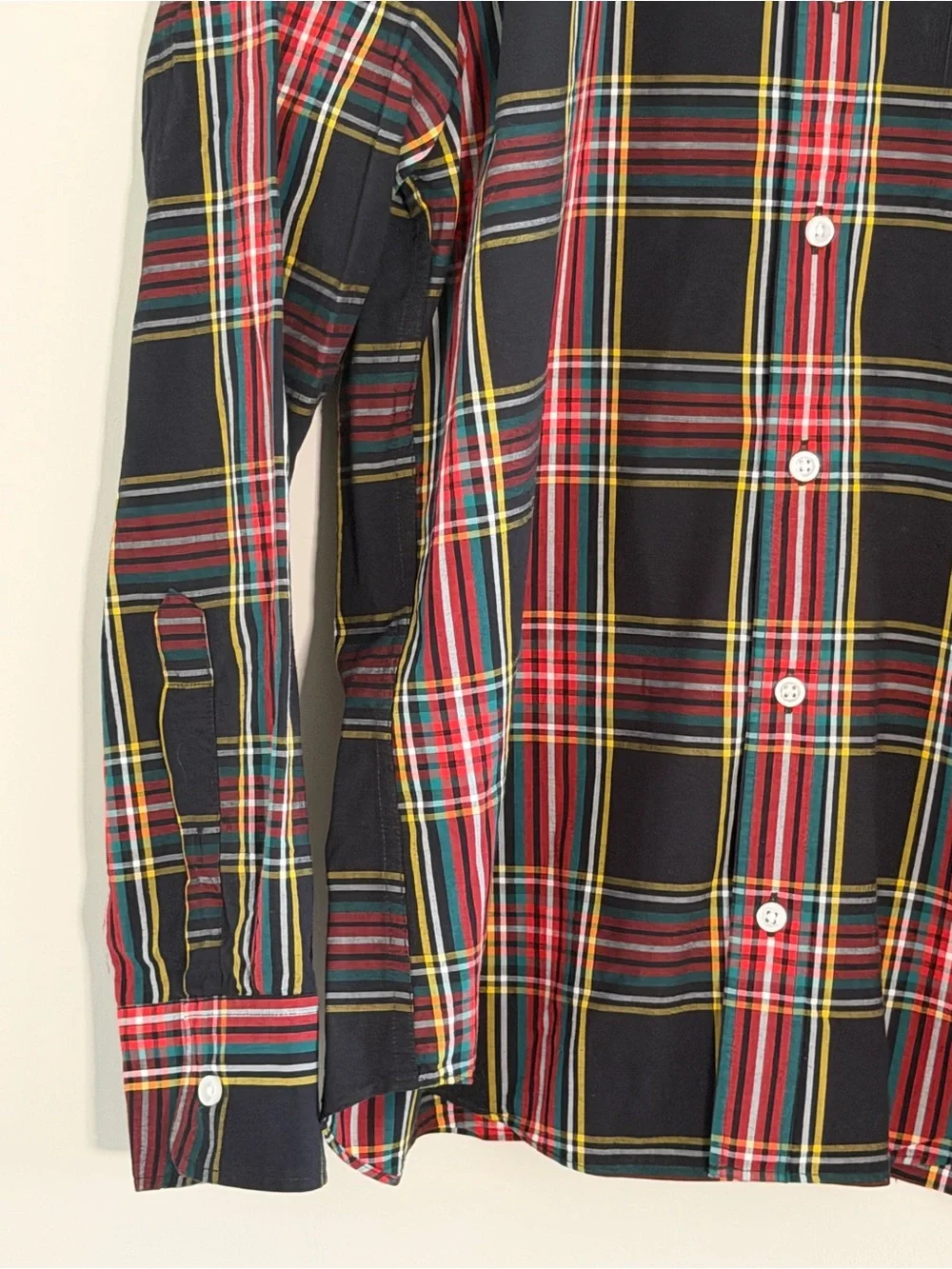 J Crew Flex Plaid Shirt Mens M Slim Untucked Stretch Cotton‎ Button Down Preppy